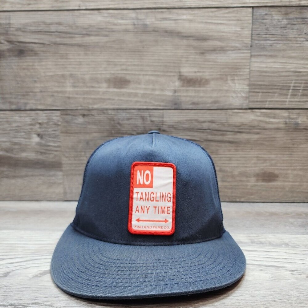 "No Tangling Any Time" Cap Hat Adult Mens Trucker Mesh Back Adjustable SnapBack